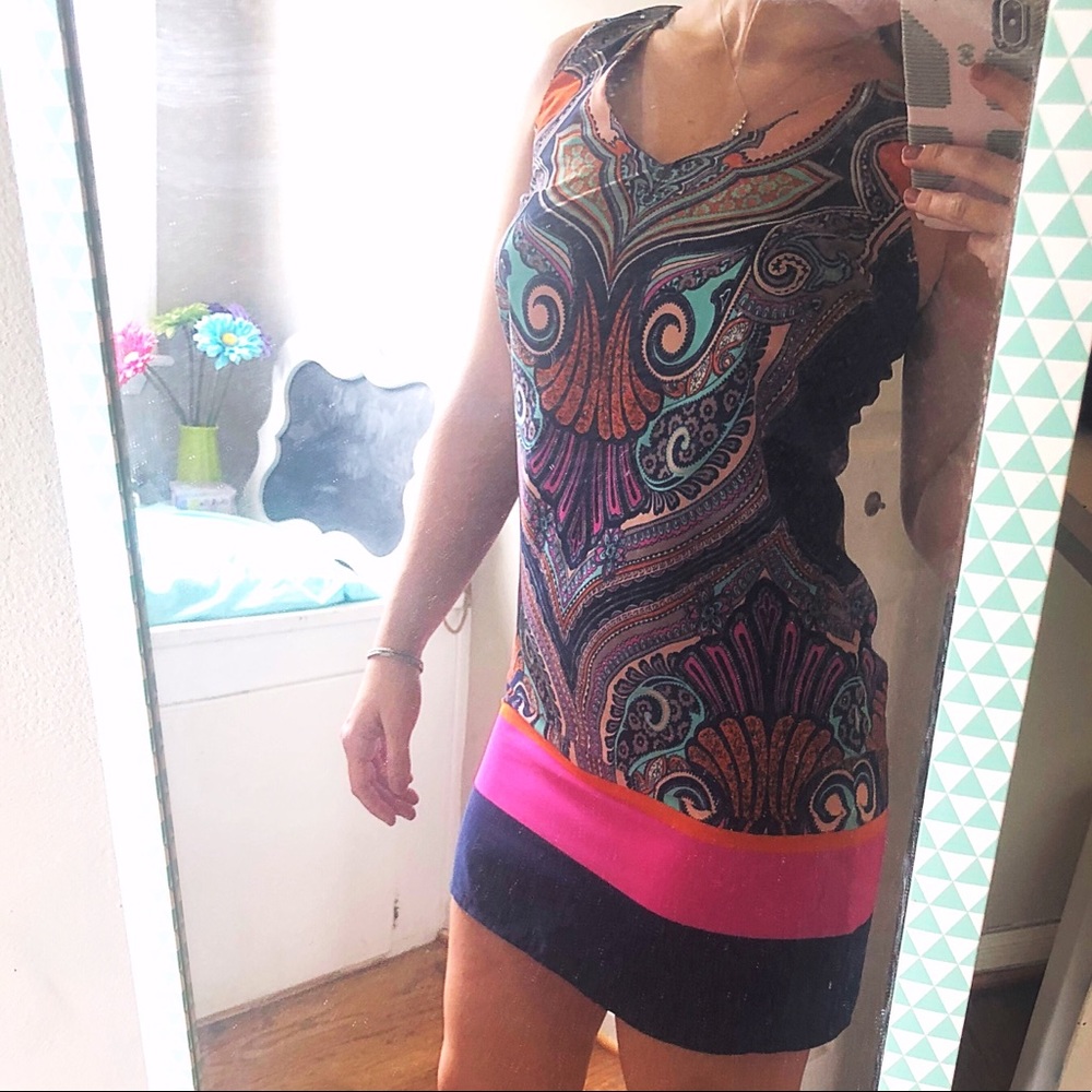 Navy and Pink Dress by Renee C.